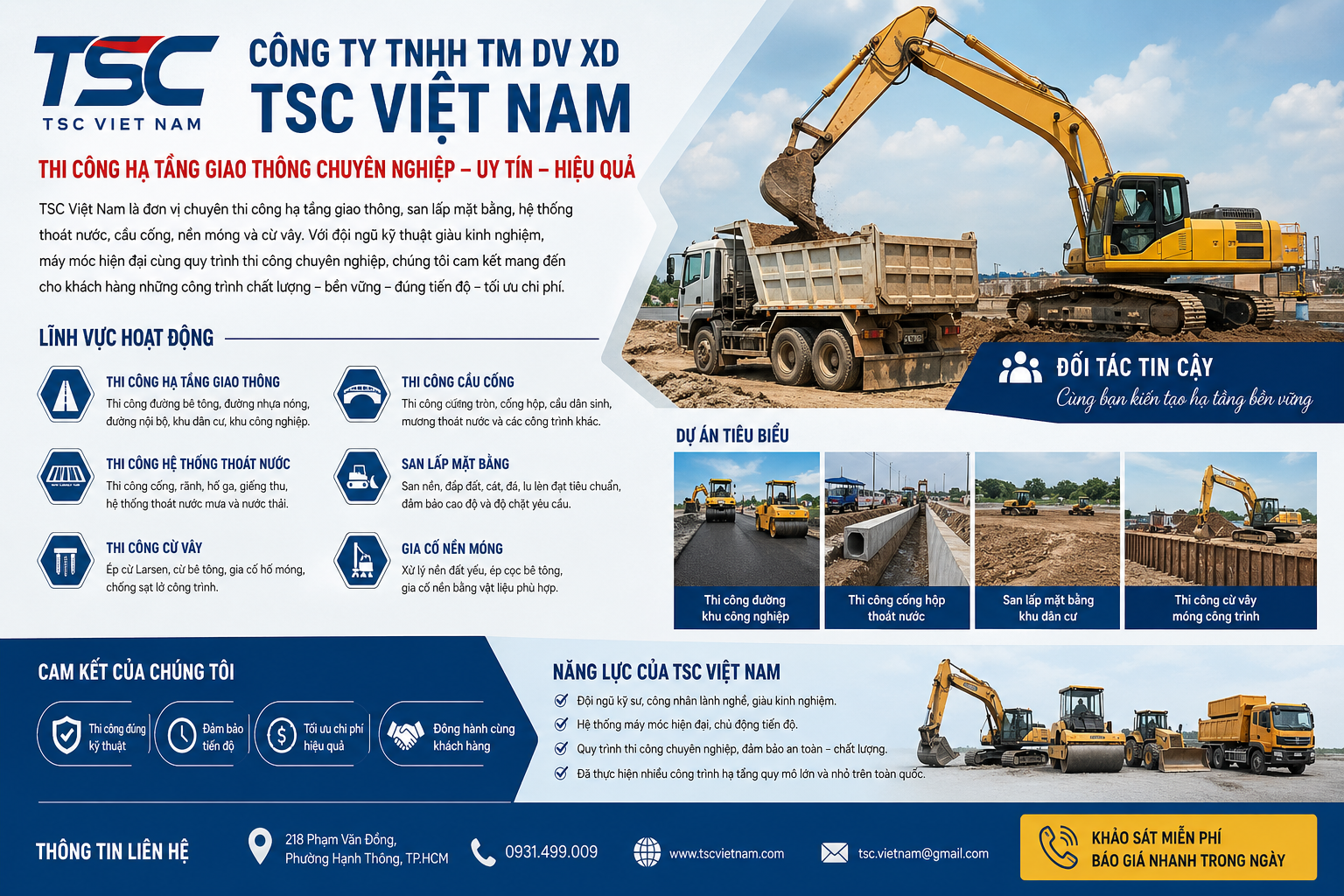 thi công hạ tâng giao thông uy tín chất lượng