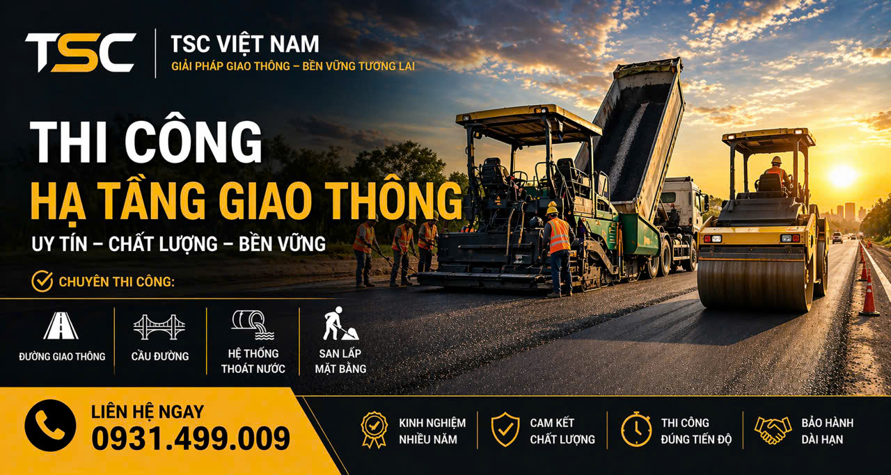 CÔNG TY THI CÔNG HẠ TẦNG GIAO THÔNG HÀNG ĐẦU – TSC VIỆT NAM