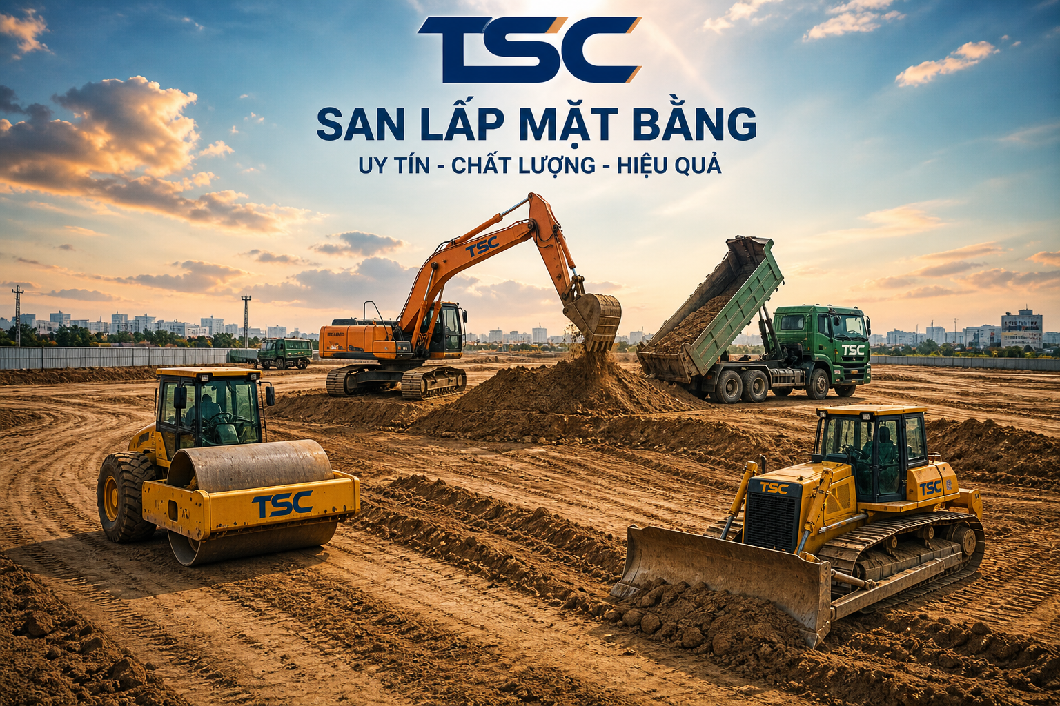 công ty san lấp mặt bằng