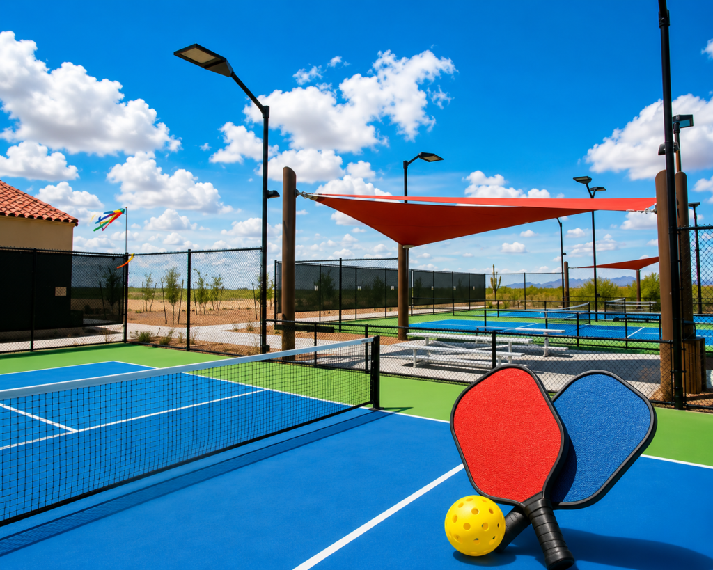 thi công sân pickleball chuẩn quốc tế
