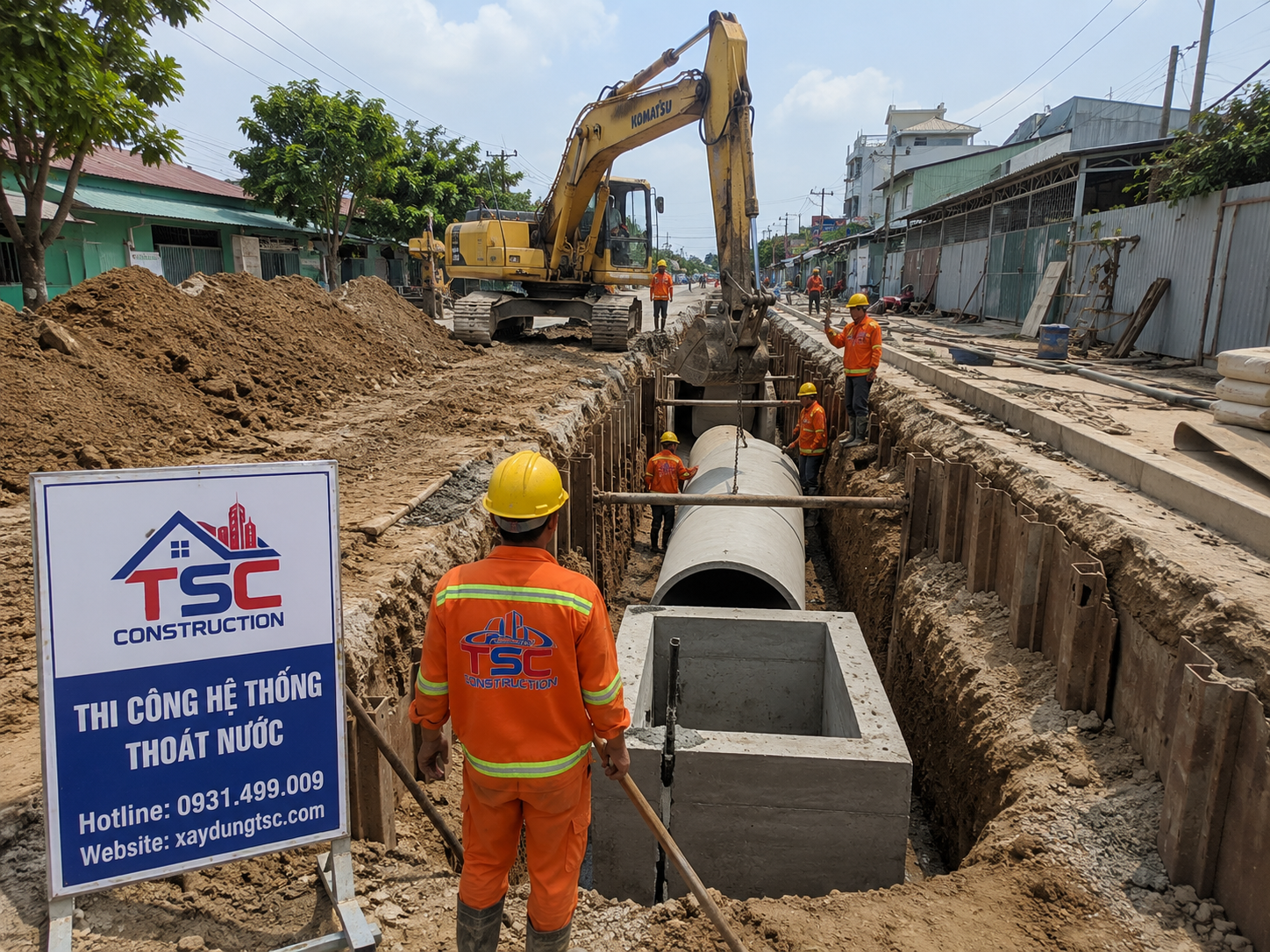 Thi Công Hệ Thống Thoát Nước Trọn Gói Tại TP.HCM: Chống Ngập Triệt Để